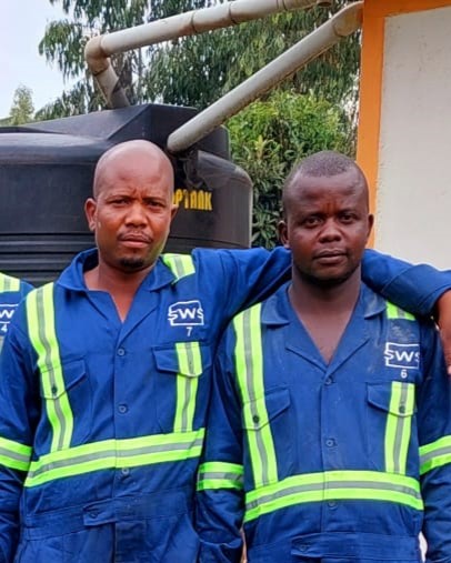 Technician performing maintenance